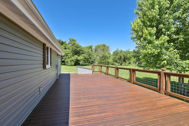 439 Union Chapel Rd, Fordland, MO 65652 - wooden deck featuring view of scattered trees