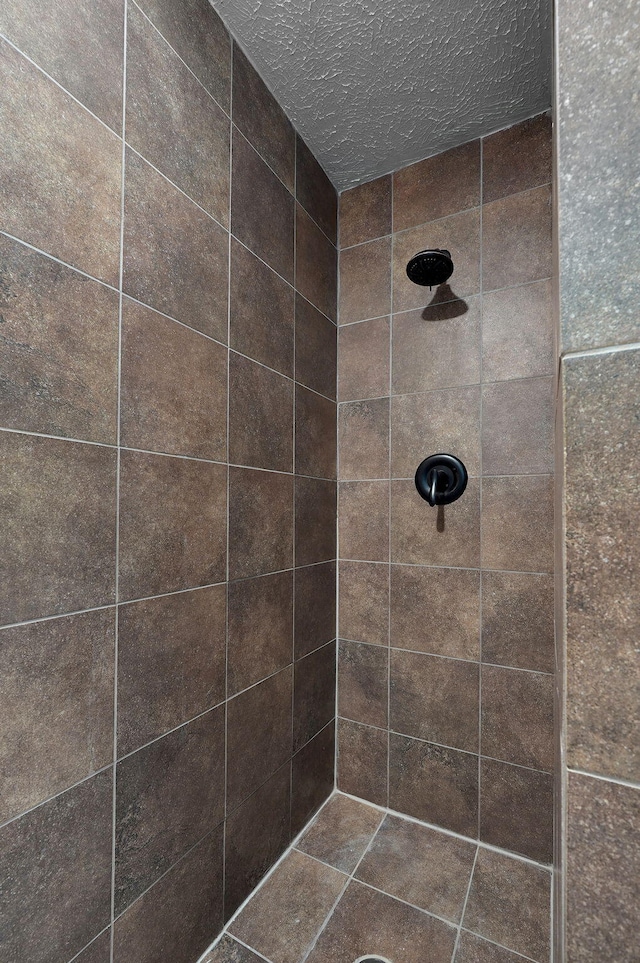 5116 S 165th Rd, Bolivar, MO 65613 - full bath featuring a tile shower and a textured ceiling