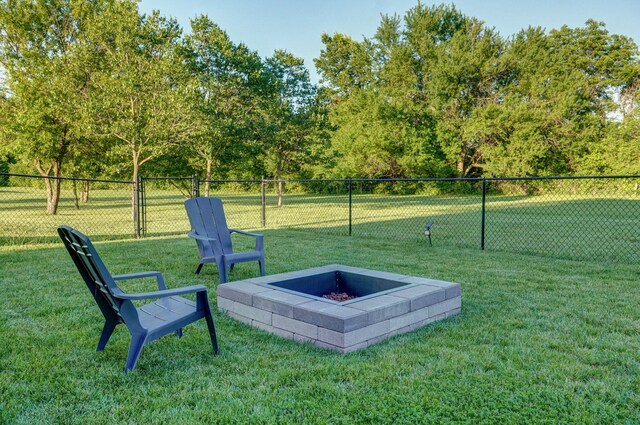 5116 S 165th Rd, Bolivar, MO 65613 - view of yard featuring an outdoor fire pit