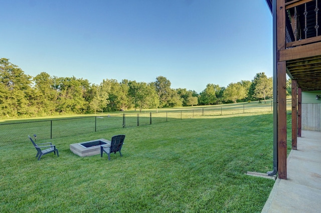5116 S 165th Rd, Bolivar, MO 65613 - view of yard featuring an outdoor fire pit
