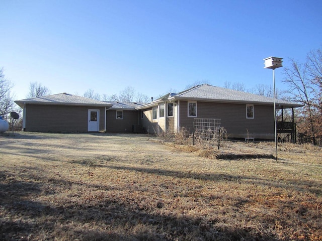 32880 Normal Dr, Eldridge, MO 65463 - back of house with central AC