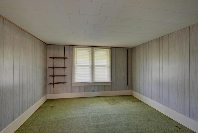 17381 Imperial Rd, Carthage, MO 64836 - carpeted spare room with wood walls