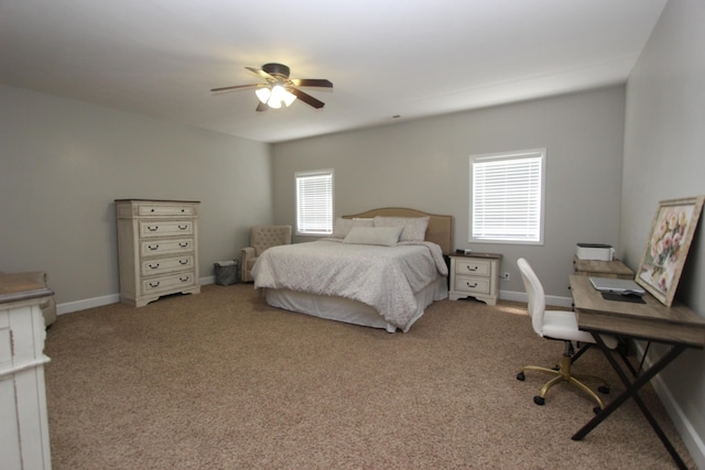 2362 Hazelwood Rd, Seymour, MO 65746 - carpeted bedroom with a ceiling fan, baseboards, and an office area