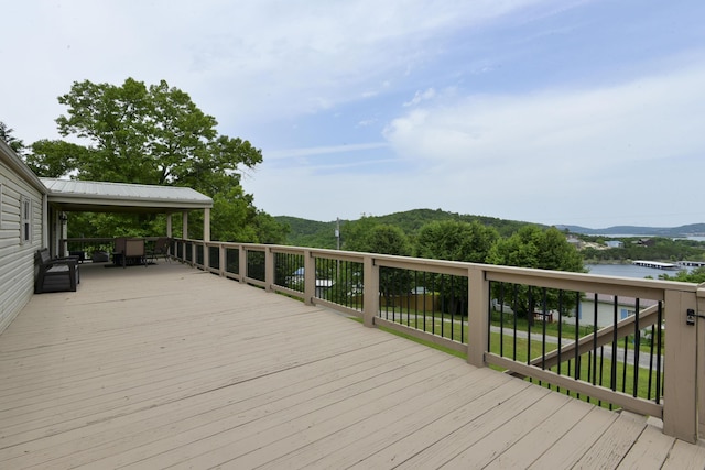 269 Moore Ln, Blue Eye, MO 65611 - view of wooden deck