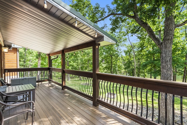 26 Cave Ln Unit 10, Indian Point, MO 65616 - wooden deck featuring a yard