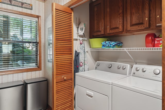 24 Village Trl Unit 13-2, Branson, MO 65616 - laundry room featuring cabinet space and washer and dryer