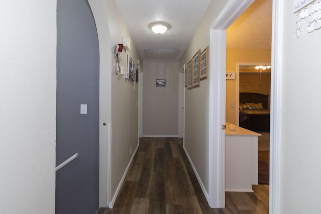 150 Licaria Rd, Ozark, MO 65721 - corridor with dark wood finished floors and arched walkways