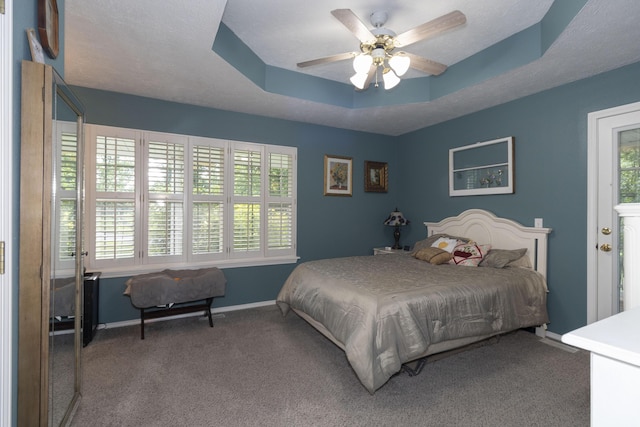 150 Licaria Rd, Ozark, MO 65721 - bedroom with a raised ceiling, carpet floors, and ceiling fan