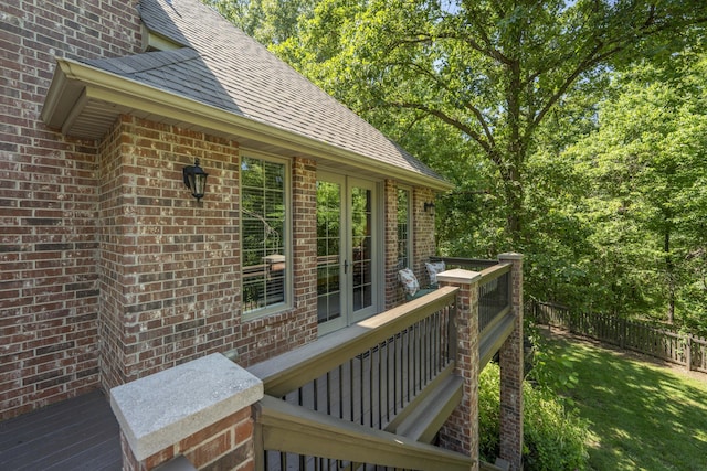 3262 S Thornridge Dr, Springfield, MO 65809 - deck with french doors
