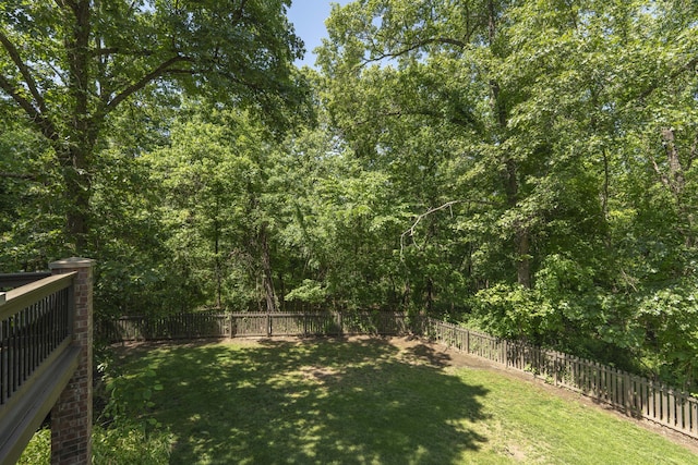 3262 S Thornridge Dr, Springfield, MO 65809 - view of yard featuring a wooded view