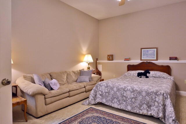 607 Sumac Ln, Marshfield, MO 65706 - carpeted bedroom featuring baseboards and ceiling fan