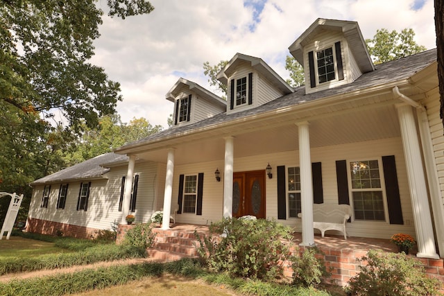 607 Sumac Ln, Marshfield, MO 65706 - view of front of house featuring a porch and roof with shingles