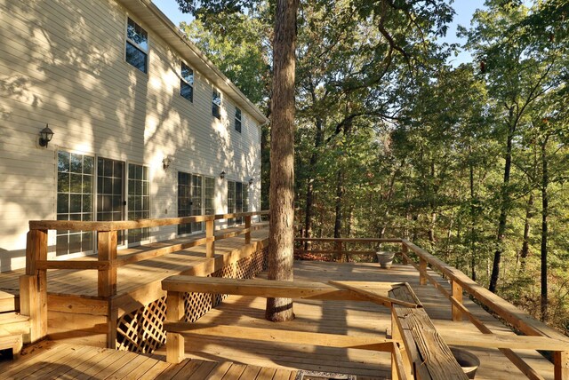 607 Sumac Ln, Marshfield, MO 65706 - view of wooden terrace