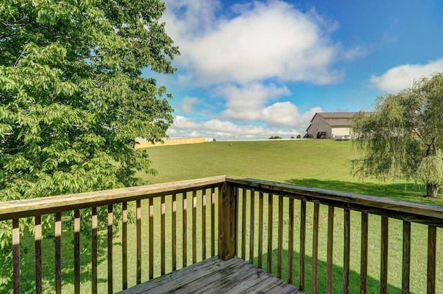 259 Aven Ave, Sparta, MO 65753 - deck featuring a yard and a rural view
