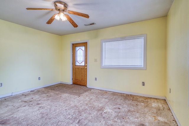 21461 Needles Eye Rd, Shell Knob, MO 65747 - entryway featuring ceiling fan and baseboards
