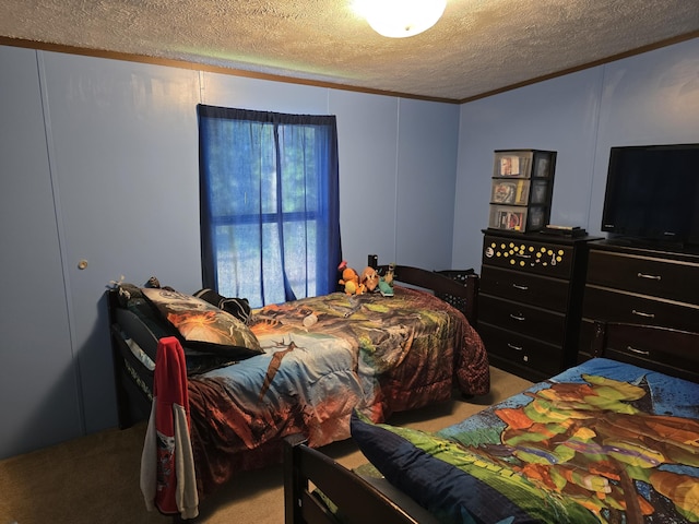 285 Lace Loop, Conway, MO 65632 - carpeted bedroom with a textured ceiling and ornamental molding