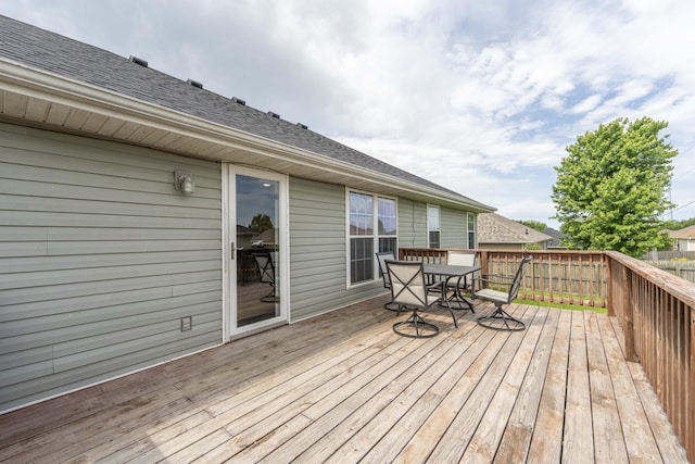 317 Cinnamon Ct, Sparta, MO 65753 - wooden deck with outdoor dining space