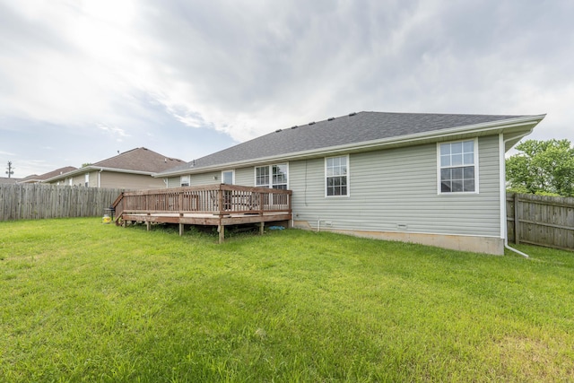 317 Cinnamon Ct, Sparta, MO 65753 - back of house with a wooden deck