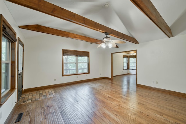 224 Loveland Dr, Rogersville, MO 65742 - spare room featuring light wood-style floors, ceiling fan, baseboards, and a smoke detector