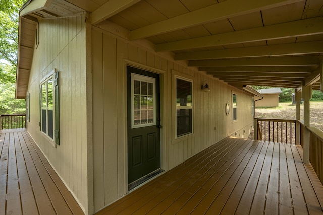 224 Loveland Dr, Rogersville, MO 65742 - view of wooden deck