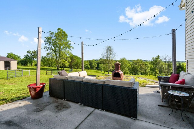 6755 W Farm Rd Unit 194, Republic, MO 65738 - view of patio / terrace featuring an outdoor living space
