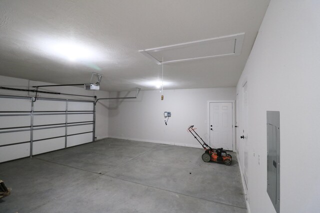 3419 S Suburban Ave, Springfield, MO 65807 - garage with electric panel and a garage door opener