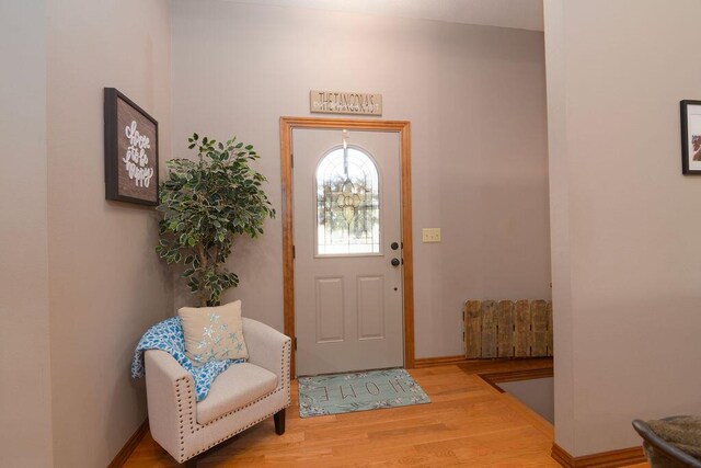 1054 W Itaska Rd, Nixa, MO 65714 - entrance foyer featuring wood finished floors