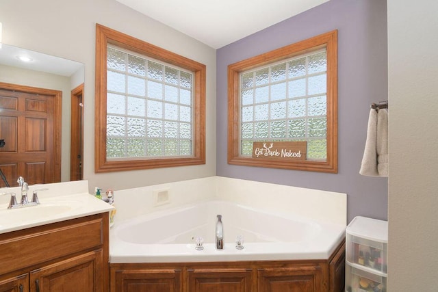 1054 W Itaska Rd, Nixa, MO 65714 - full bath with a garden tub and vanity