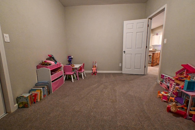 511 C St, Deepwater, MO 64740 - rec room featuring carpet floors and baseboards