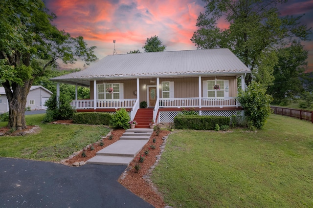 36205 State Highway 413, Crane, MO 65633 - view of front facade with a porch and metal roof