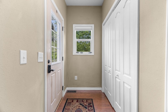 36205 State Highway 413, Crane, MO 65633 - entryway with dark wood-style floors and baseboards