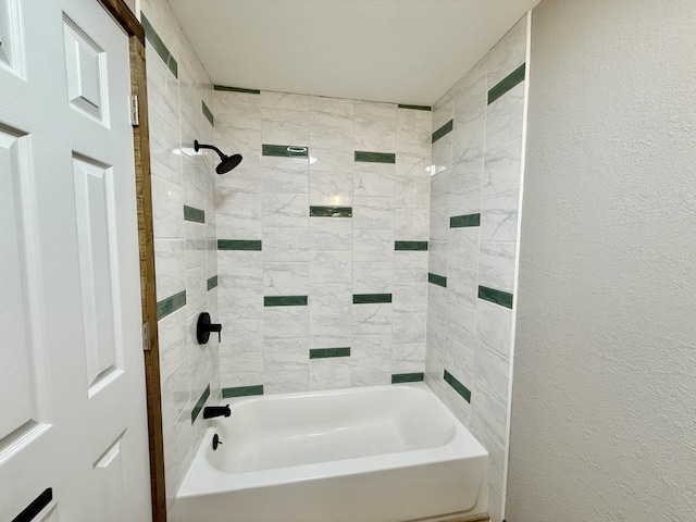 8030 Indiana Dr, Houston, MO 65483 - bathroom with a textured wall and bathtub / shower combination