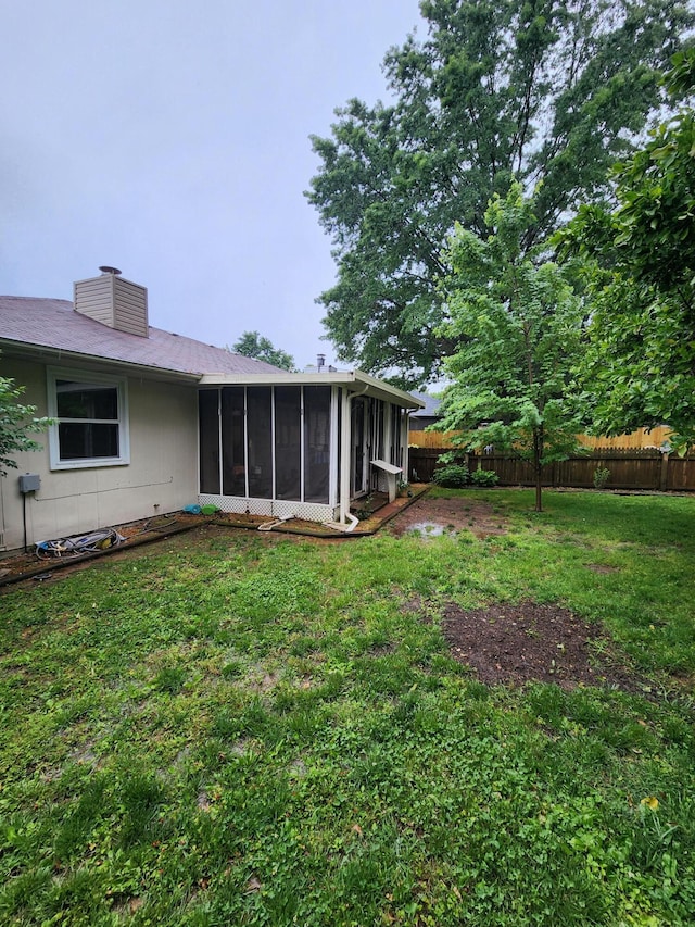3451 S Geri Ct, Springfield, MO 65807 - view of yard with a sunroom