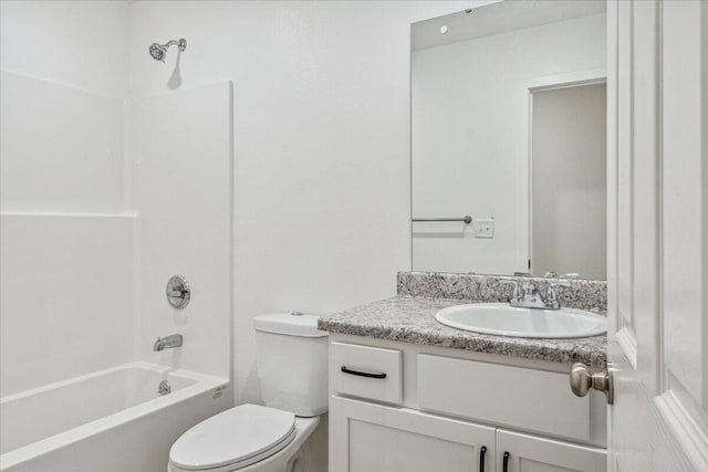 1052 S Overhill Ave, Springfield, MO 65802 - full bathroom with vanity, toilet, and shower / washtub combination