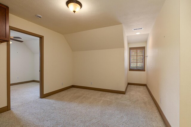 184 Appaloosa Trl, Saddlebrooke, MO 65630 - additional living space featuring light carpet, lofted ceiling, and baseboards