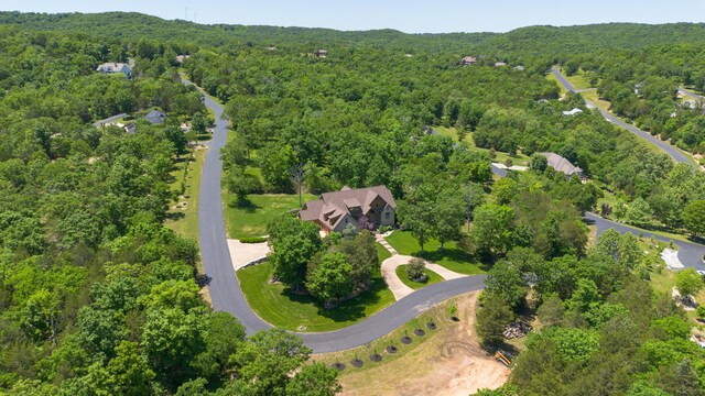 184 Appaloosa Trl, Saddlebrooke, MO 65630 - bird's eye view of a heavily wooded area