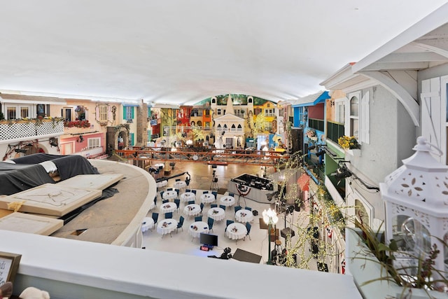 180 Grace Chapel Rd, Blue Eye, MO 65611 - interior space featuring arched walkways and vaulted ceiling