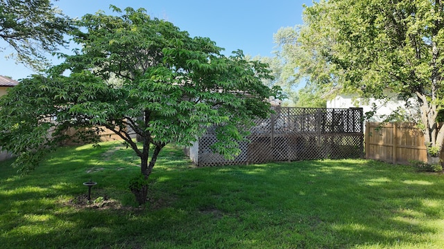 606 W Clover Dr, Clinton, MO 64735 - view of yard featuring a deck