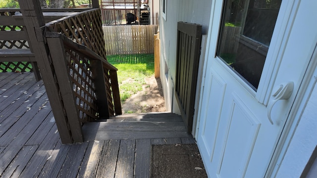 606 W Clover Dr, Clinton, MO 64735 - view of wooden terrace