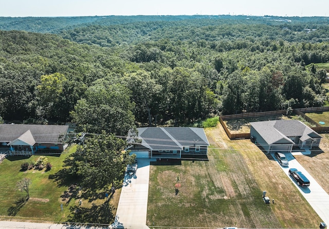 205 Seigenbein Rd, Saint Robert, MO 65584 - aerial view of property and surrounding area featuring a heavily wooded area