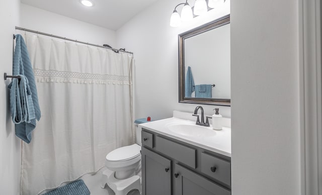 205 Seigenbein Rd, Saint Robert, MO 65584 - full bathroom featuring vanity, toilet, and a shower with curtain