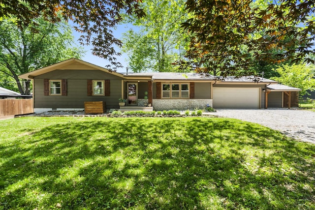 3430 S Elmview Ave, Springfield, MO 65804 - ranch-style house with a garage and driveway