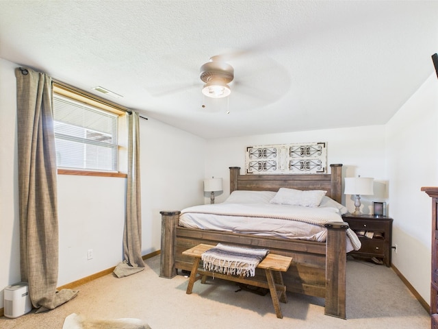 14164 Holmes Rd, Cabool, MO 65689 - bedroom with light colored carpet, ceiling fan, and baseboards