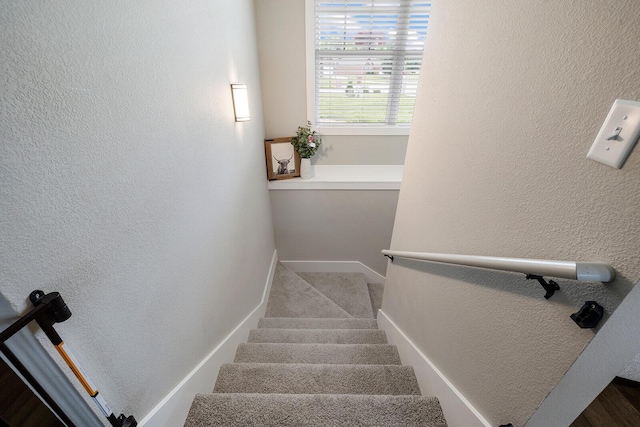 2025 Diego Ct, Bolivar, MO 65613 - stairway with a textured wall