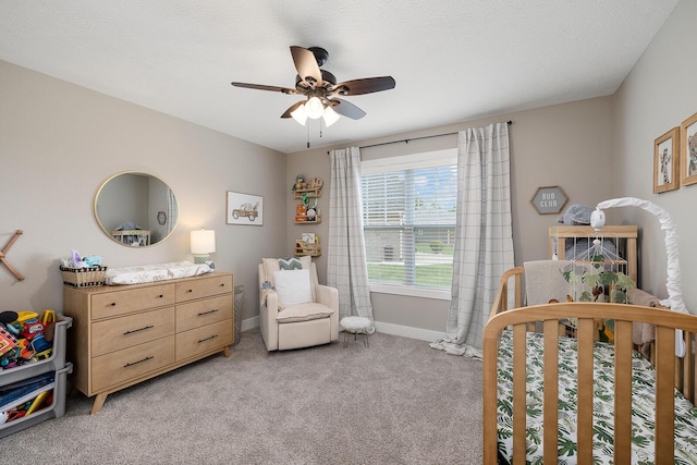 2025 Diego Ct, Bolivar, MO 65613 - bedroom featuring light carpet, baseboards, and ceiling fan