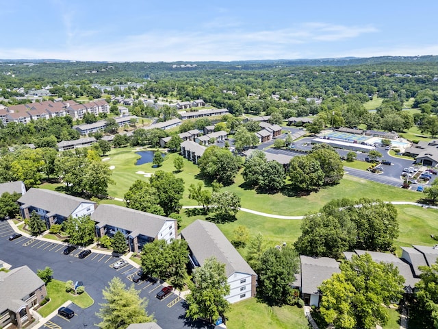 128 Bunker Ridge Rd Unit 2, Branson, MO 65616 - aerial perspective of suburban area featuring a local golf course and a large body of water