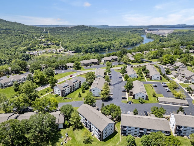 128 Bunker Ridge Rd Unit 2, Branson, MO 65616 - aerial view of a nearby body of water and a heavily wooded area