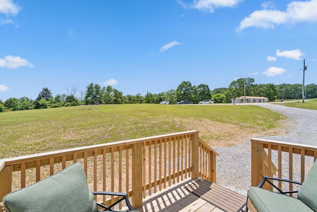 132 Nature Trail Ln, Noel, MO 64854 - wooden deck featuring a yard