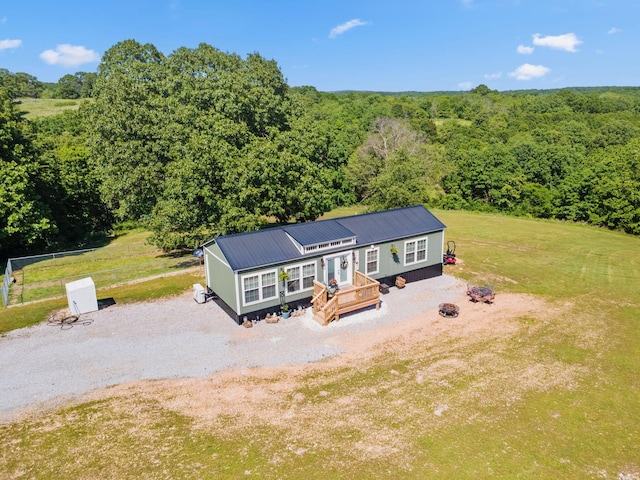 132 Nature Trail Ln, Noel, MO 64854 - aerial view of property and surrounding area with a heavily wooded area
