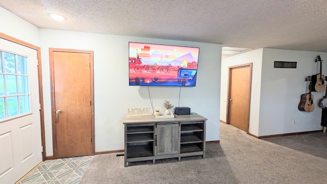 9550 S 325th Rd, El Dorado Springs, MO 64744 - carpeted foyer with a textured ceiling and baseboards